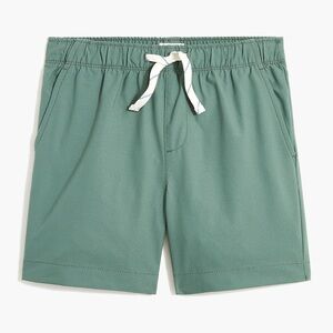 NWT J Crew Crewcuts Boys Sage Green Tech Dock Shorts‎ Performance Athleisure